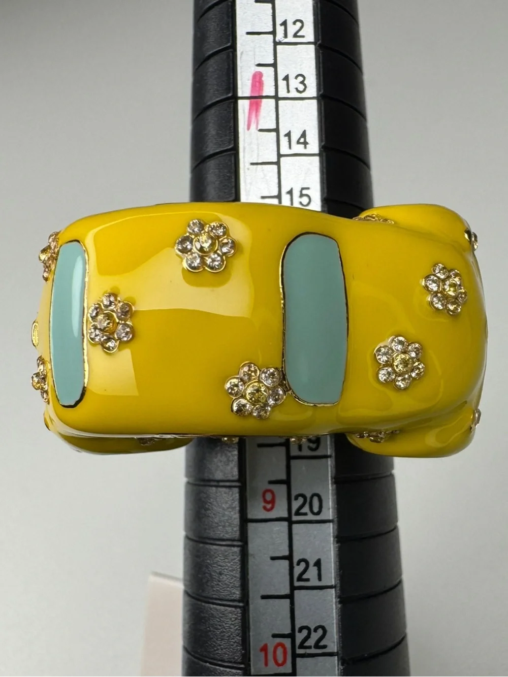 Kate Spade Off We Go Beetle Bug Yellow Car Ring Size 8 NWT